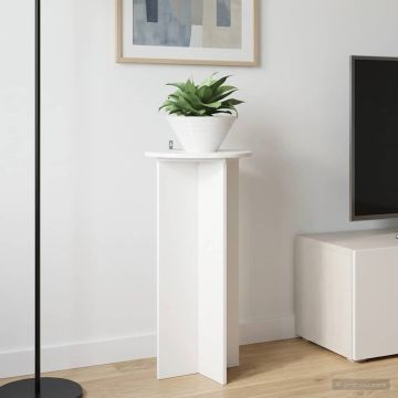 Supporto per piante 2 pz Bianco Lucido 40 x 40 x 80 cm