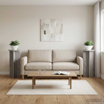 Supporto per piante 2 pz Grigio Sonoma 40 x 40 x 80 cm