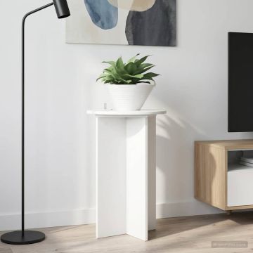 Supporto per piante 2 pz Bianco Lucido Ø40 x 60 cm