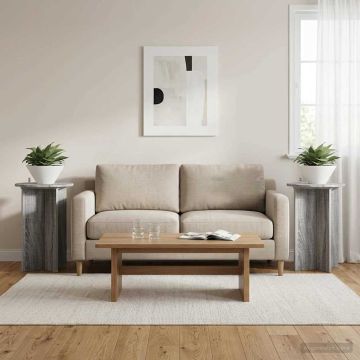Supporto per piante 2 pz Grigio Sonoma Ø40 x 60 cm