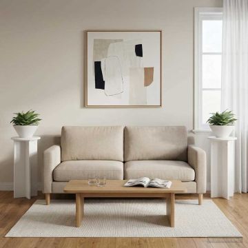 Supporto per piante 2 pz Bianco Ø29,5 x 60 cm