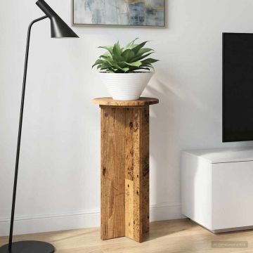 Supporto per piante 2 pz Legno antico 29,5 x 29,5 x 60 cm