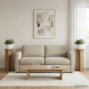 Supporto per piante 2 pz Rovere Artigianale 29,5 x 29,5 x 60 cm