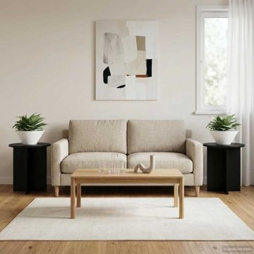 Supporto per piante 2 pz Nero 40 x 40 x 40 cm