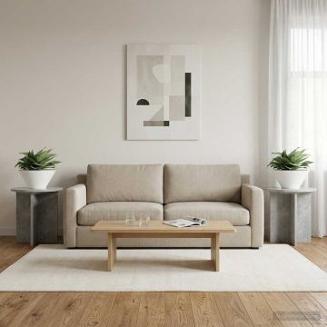 Supporto per piante 2 pz Grigio Cemento 40 x 40 x 40 cm