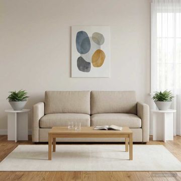 Supporto per piante 2 pz Bianco Lucido 40 x 40 x 40 cm