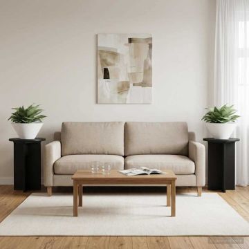 Supporto per piante 2 pz Nero Ø29,5 x 40 cm