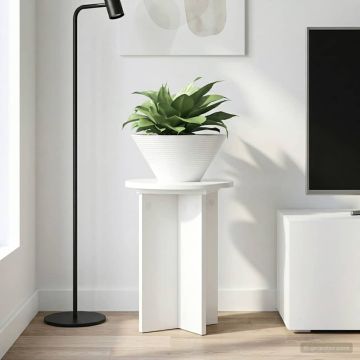 Supporto per piante 2 pz Bianco Lucido Ø29,5 x 40 cm