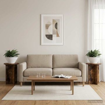 Supporto per piante 2 pz Rovere Fumo Ø29,5 x 40 cm