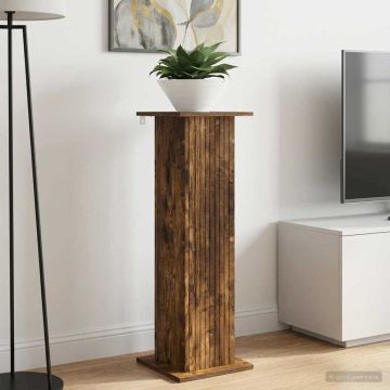 Supporto per piante 2 pz Rovere Fumo 30,5 x 30 x 100,5 cm