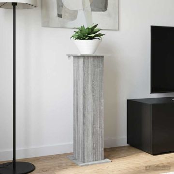 Supporto per piante 2 pz Grigio Sonoma 30,5 x 30 x 100,5 cm