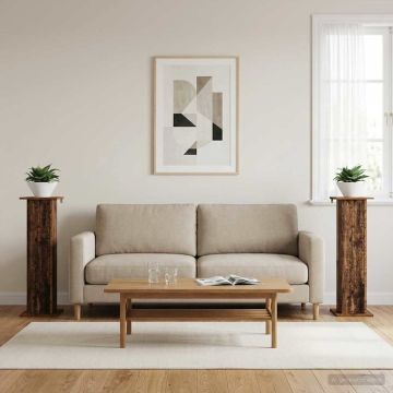 Supporto per piante 2 pz Legno antico 30,5 x 30 x 100,5 cm
