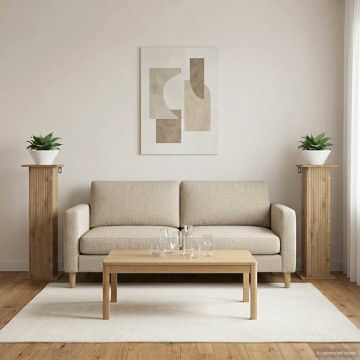 Supporto per piante 2 pz Rovere Artigianale