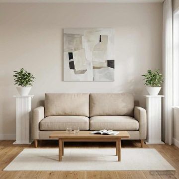 Supporto per piante 2 pz Bianco 30,5 x 30 x 80,5 cm