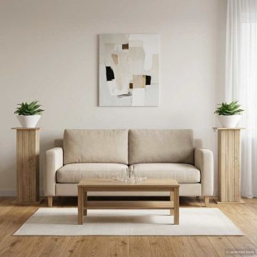 Supporto per piante 2 pz Rovere Sonoma 30,5 x 30 x 80,5 cm