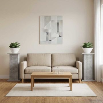 Supporto per piante 2 pz Grigio Cemento 30,5 x 30 x 60,5 cm