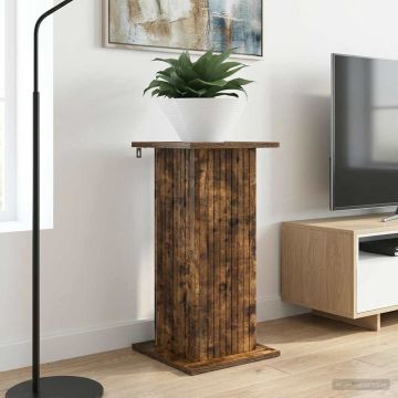 Supporto per piante 2 pz Rovere Fumo 30,5 x 30 x 60,5 cm