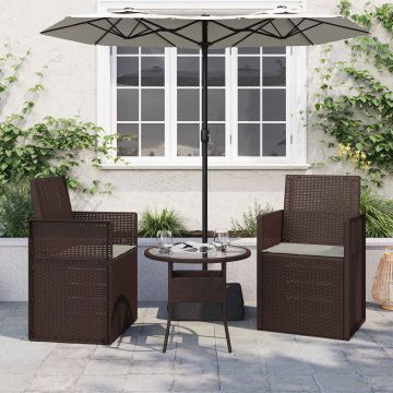 Cuscini per Seduta 2 pz Poliestere Grigio Chiaro 47 x 36 x 2 cm