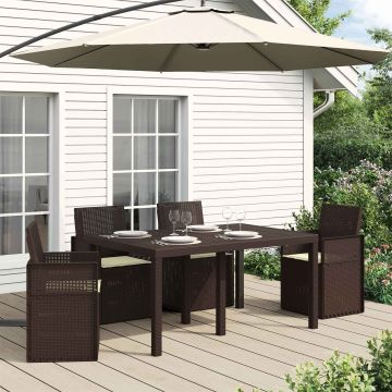 Cuscini per Seduta 4 pz Poliestere Crema 47 x 36 x 2 cm