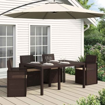 Cuscini per Seduta 4 pz Poliestere Tortora 47 x 36 x 2 cm