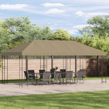 Copertura Tenda Gazebo 6 x 3 m Beige Poliestere 190 gsm
