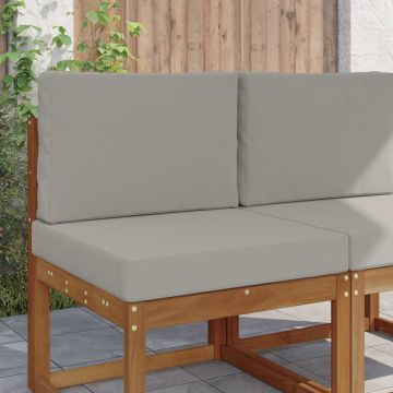 Cuscino per divano da esterno Poliestere Grigio 60 x 60 cm