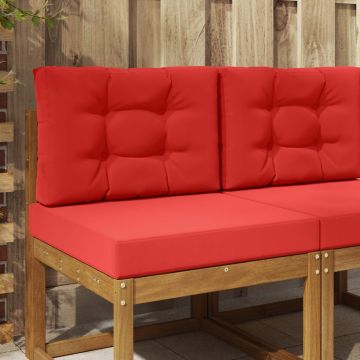 Cuscino per divano da esterno Poliestere Rosso 60 x 60 cm