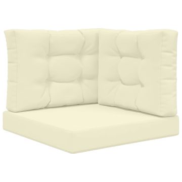 Cuscino per divano da esterno Poliestere Crema 60 x 60 cm