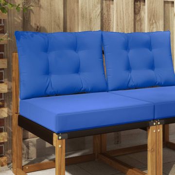 Cuscino per divano da esterno Poliestere Blu Reale 60 x 50,5 cm