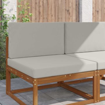 Cuscino per divano da esterno Poliestere Grigio 80 x 80 cm