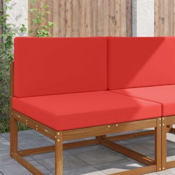 Cuscino per divano da esterno Poliestere Rosso 80 x 80 cm