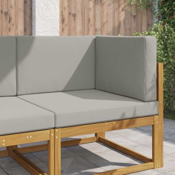 Cuscino per divano da esterno Poliestere Grigio 80 x 80 cm