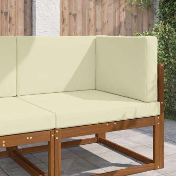 Cuscino per divano da esterno Poliestere Crema 80 x 80 cm