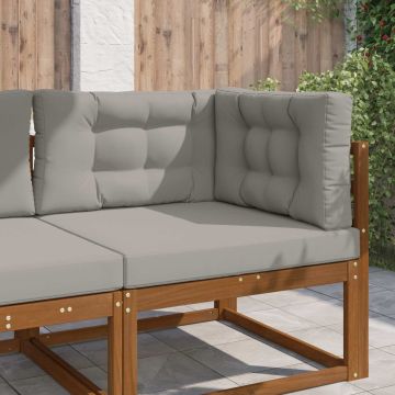 Cuscino per divano da esterno Poliestere Grigio 80 x 80 cm