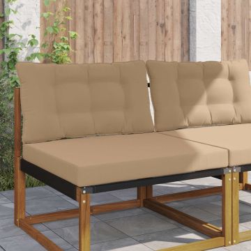 Cuscino per divano da esterno Poliestere Tortora 80 x 68,5 cm