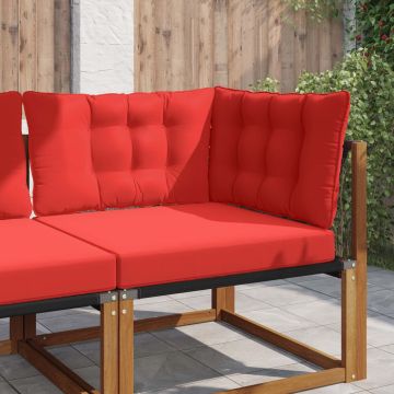 Cuscino per divano da esterno Poliestere Rosso 68,5 x 68,5 cm