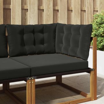 Cuscino per divano da esterno Poliestere Nero 68,5 x 68,5 cm