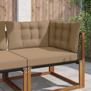 Cuscino per divano da esterno Poliestere Tortora 68,5 x 68,5 cm