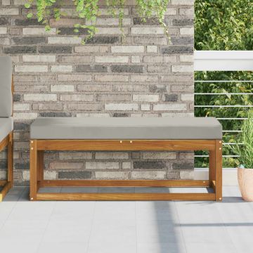 Cuscino da Sedia Esterno 100% Poliestere Grigio