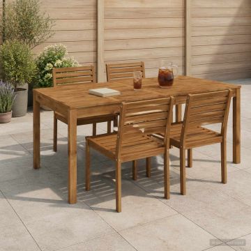 Tavolo da cena da giardino Naturale 180 x 88,5 x 75 cm