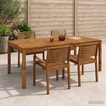Tavolo da cena da giardino Naturale 196 x 100,5 x 75 cm