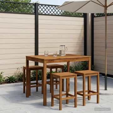 Tavolo Bar da Giardino Naturale 110 x 108,5 x 105 cm
