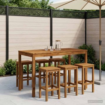 Tavolo Bar da Giardino Naturale 141 x 80,5 x 105 cm