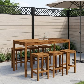 Tavolo Bar da Giardino Naturale 180 x 88,5 x 105 cm