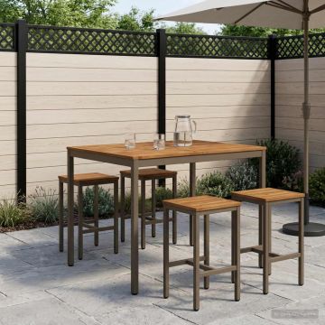 Tavolo Bar da Giardino NAARDEN Naturale e Caffè