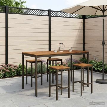 Tavolo Bar da Giardino NAARDEN Naturale e Caffè