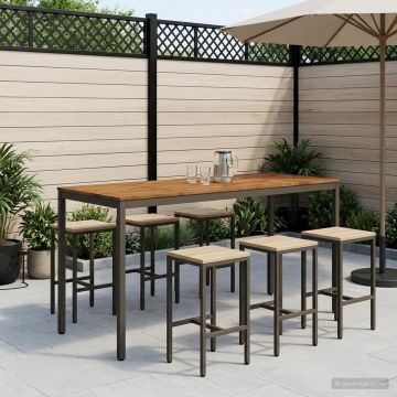 Tavolo Bar da Giardino NAARDEN Naturale e Caffè