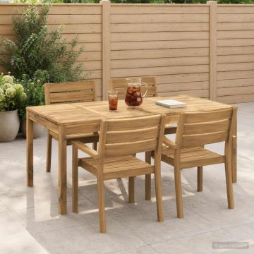 Tavolo da cena da giardino Sbiancato 180 x 88,5 x 75 cm