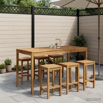 Tavolo Bar da Giardino Sbiancato 180 x 88,5 x 105 cm