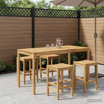 Tavolo Bar da Giardino Sbiancato 196 x 80,5 x 105 cm